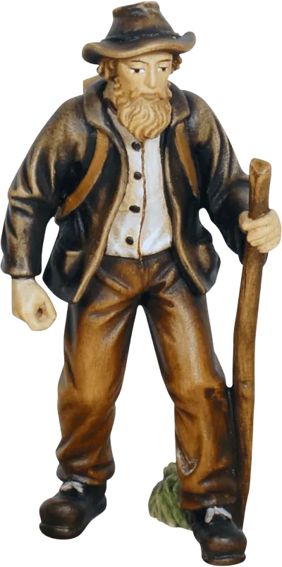 Farmer – nativity figure by Pema Woodcarvings