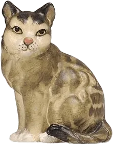 Cat – nativity figure by Pema Woodcarvings