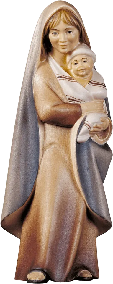 Shepherdess with Child – nativity figure by ULPE Wood Art