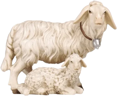Group of Sheep – nativity figure by Pema Woodcarvings