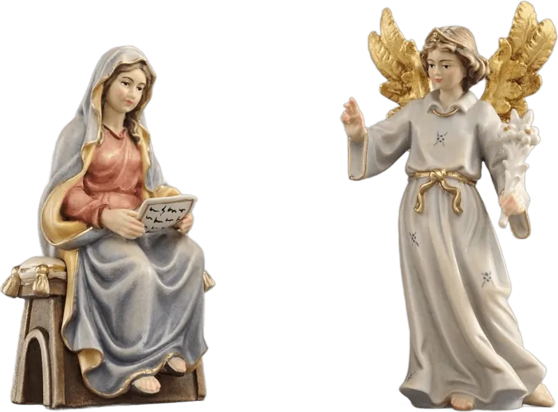 The Annunciation of Mary – religious figure by Pema Woodcarvings