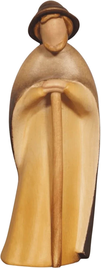 Shepherd with Stick – nativity figure by Pema Woodcarvings