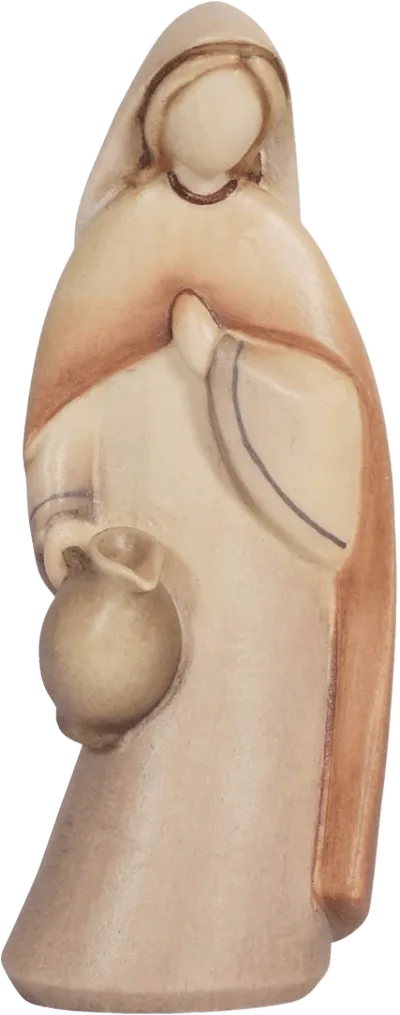 Woman with Jug – nativity figure by Pema Woodcarvings
