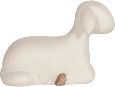 Sheep Lying – nativity figure by Pema Woodcarvings