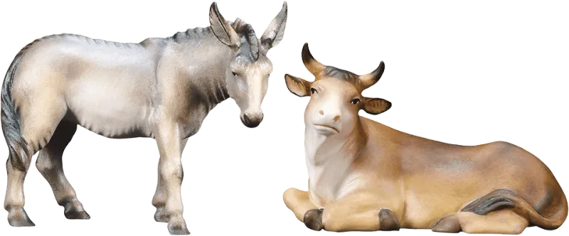 Donkey and Ox – nativity figure by ULPE Wood Art