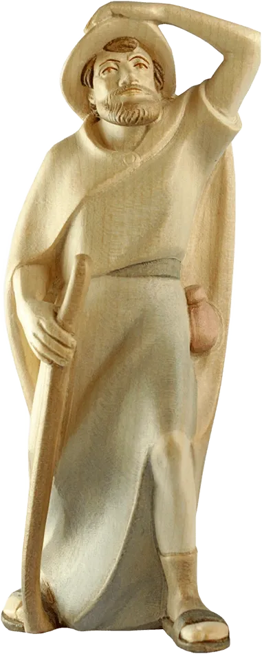 Shepherd with Staff – nativity figure by Rowi Sculptures