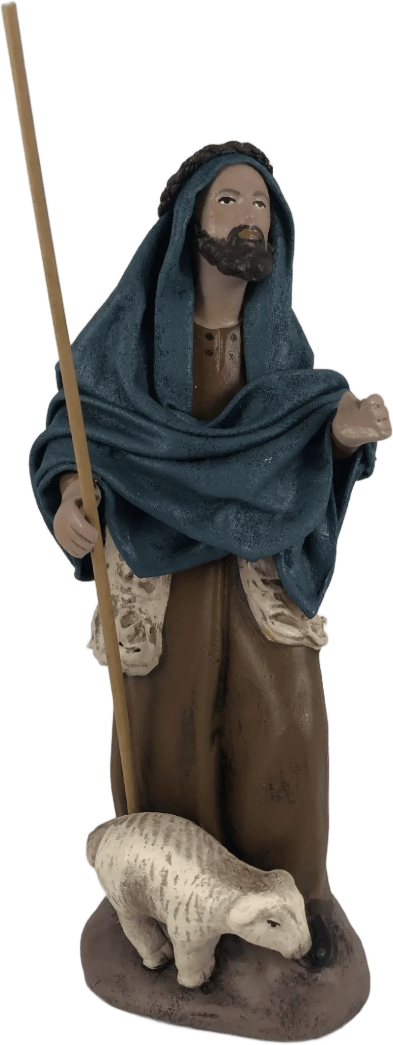 Shepherd with Lamb – nativity figure by Belenes Puig
