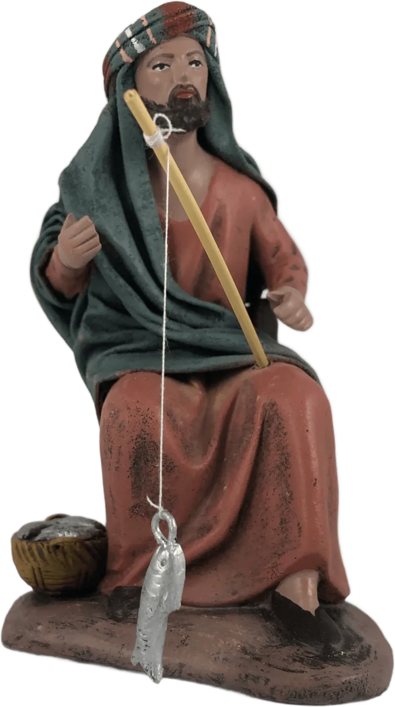 Fisherman – nativity figure by Belenes Puig