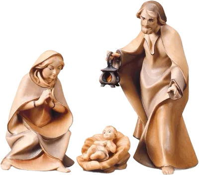 Holy Family 4pc – nativity figure by ULPE Wood Art