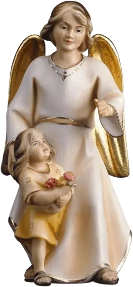 Guardian Angel with Child – nativity figure by ULPE Wood Art