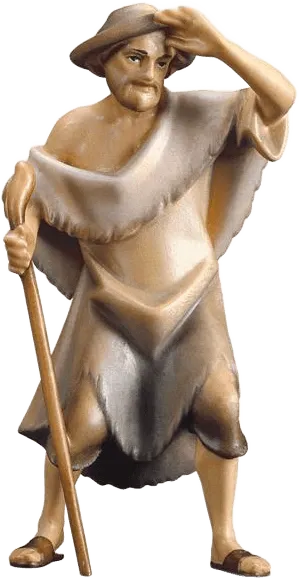 Herder with Crook – nativity figure by ULPE Wood Art
