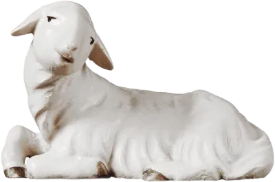 Laying Lamb – nativity figure by ULPE Wood Art