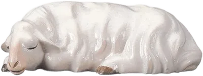 Sleeping Sheep – nativity figure by ULPE Wood Art
