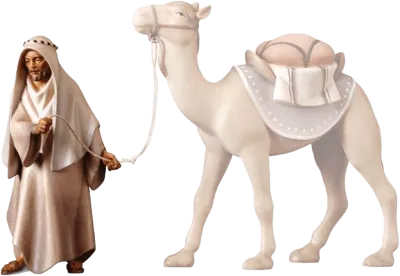 Standing Camel Driver – nativity figure by ULPE Wood Art