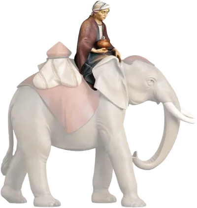 Standing Elephant Driver – nativity figure by ULPE Wood Art