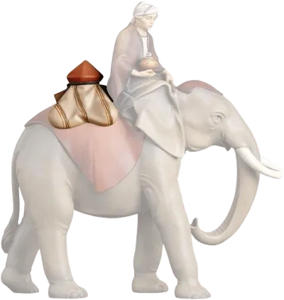 Standing Elephant Jewel Saddle – nativity figure by ULPE Wood Art