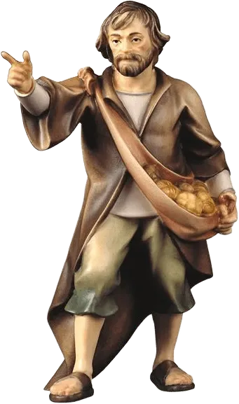 Herder Indicating – nativity figure by ULPE Wood Art