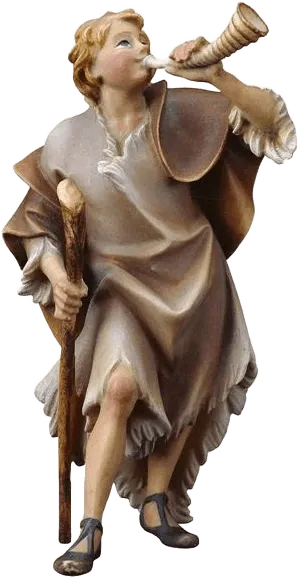 Herder with Horn – nativity figure by ULPE Wood Art