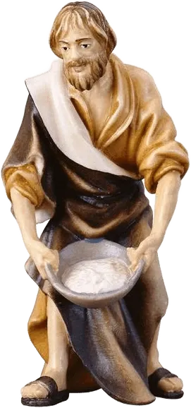 Herder with Salt – nativity figure by ULPE Wood Art