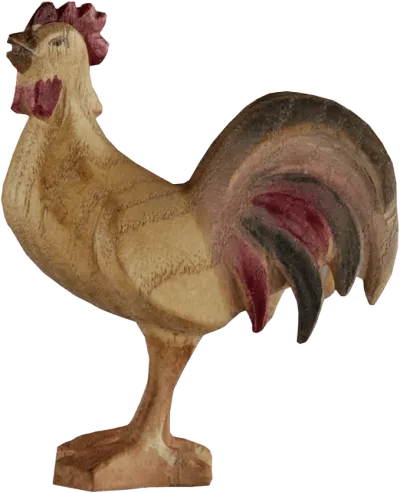 Rooster – nativity figure by Rowi Sculptures