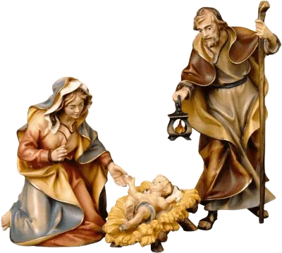 Holy Family 4pc – nativity figure by ULPE Wood Art