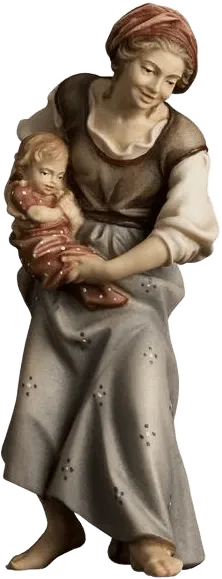Landlady with Neonate – nativity figure by ULPE Wood Art