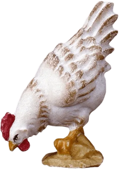 Picking Hen – nativity figure by ULPE Wood Art