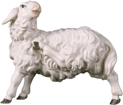 Rasping Sheep – nativity figure by ULPE Wood Art