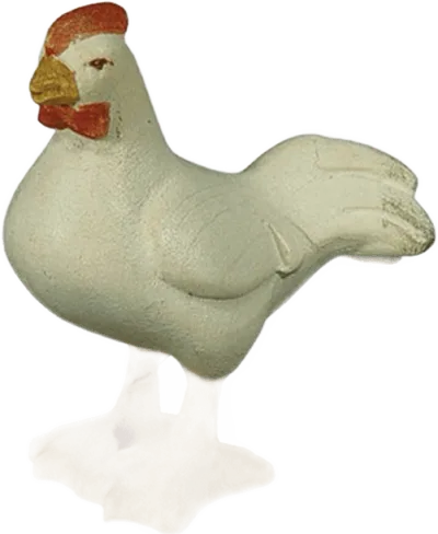 Chicken – nativity figure by Rowi Sculptures