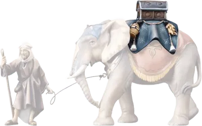 Standing Elephant Luggage Carrier – nativity figure by ULPE Wood Art