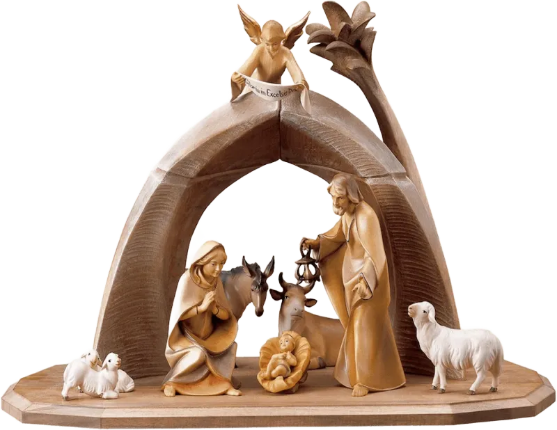 Saviour Nativity 11 Piece Set by ULPE Wood Art
