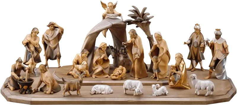 Saviour Nativity 25 Piece Set by ULPE Wood Art