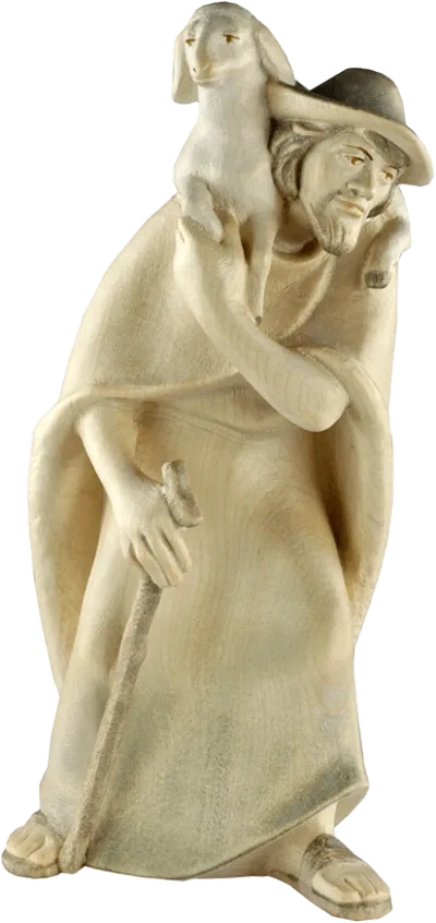 Shepherd with Lamb – nativity figure by Rowi Sculptures