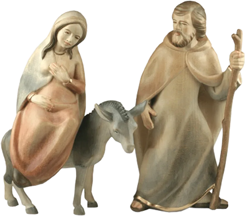 Mary & Joseph’s Journey – Holy Family nativity figure by Rowi Sculptures
