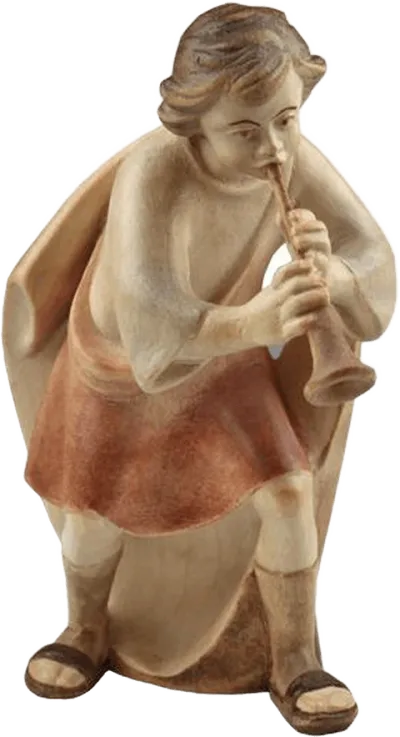Shepherd with Trumpet – nativity figure by Rowi Sculptures