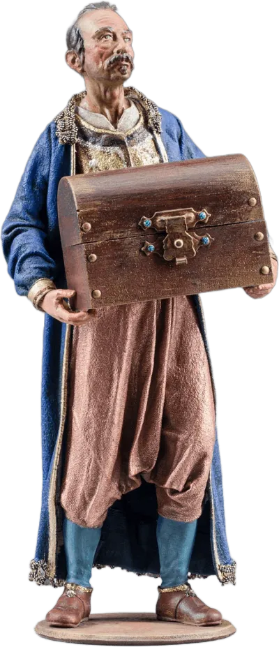Man with Wooden Crate – nativity figure by Original Heide