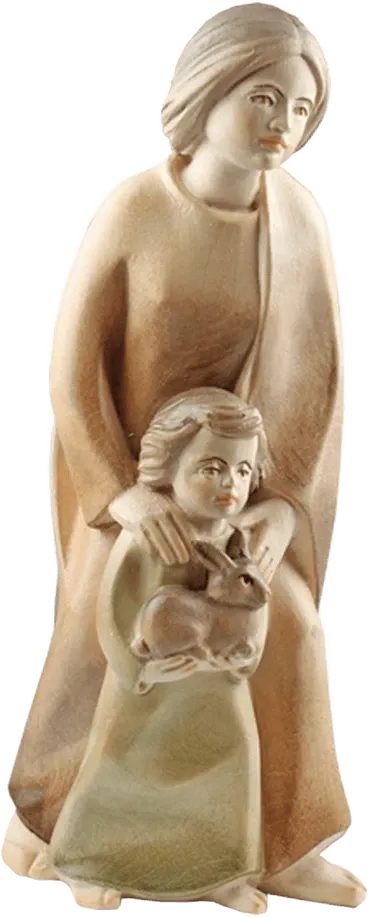 Shepherdess and Child – nativity figure by Rowi Sculptures
