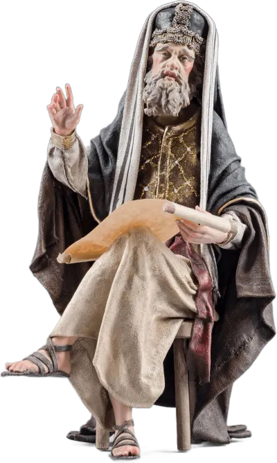 Seated Priest – nativity figure by Original Heide