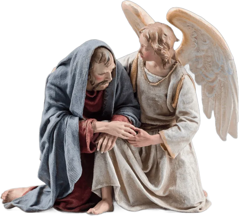Jesus with Angel – Holy Family nativity figure by Original Heide