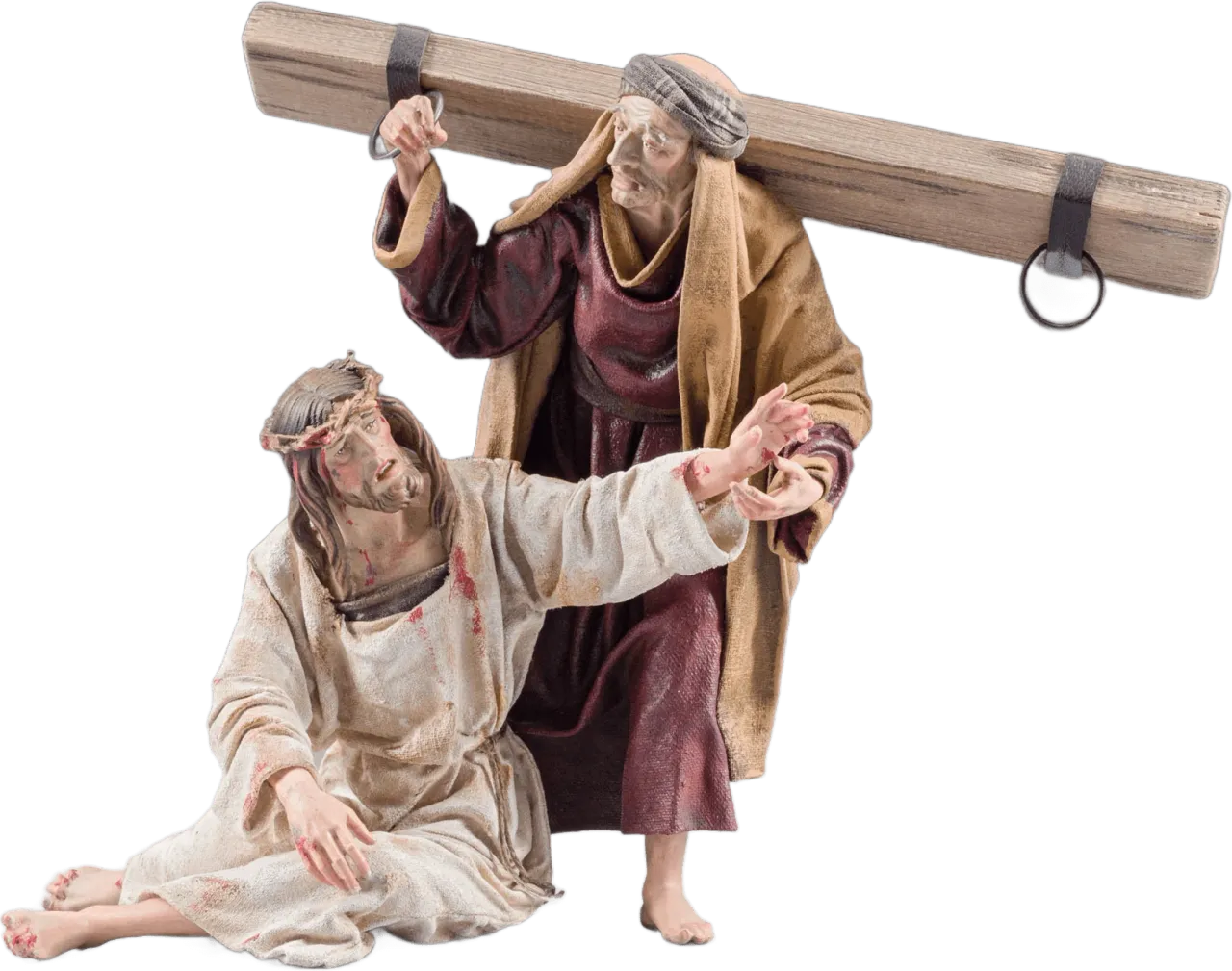 Jesus and Simon of Cyrene – religious figure by Original Heide