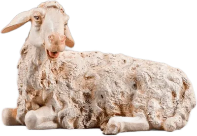 Sheep lying – nativity figure by Original Heide