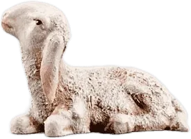 Lamb lying – nativity figure by Original Heide