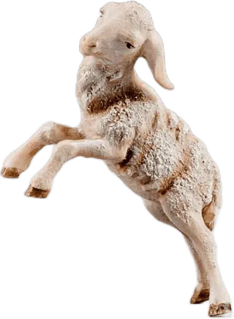 Lamb jumping – nativity figure by Original Heide