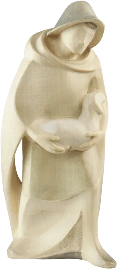 Shepherd with Sheep – nativity figure by Rowi Sculptures