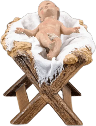 Jesus with cradle – Holy Family nativity figure by Original Heide