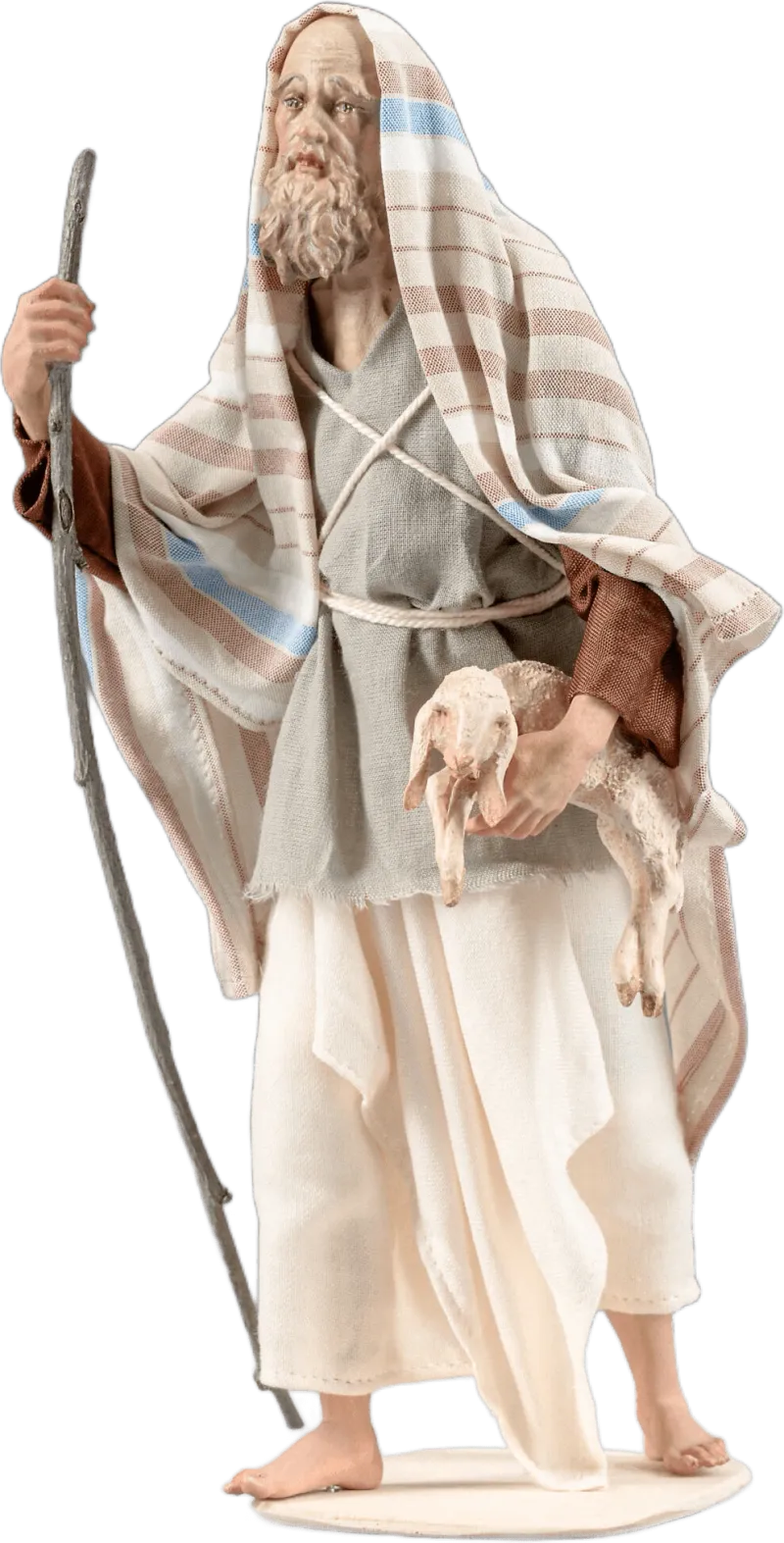 Herdsman with lamb – nativity figure by Original Heide