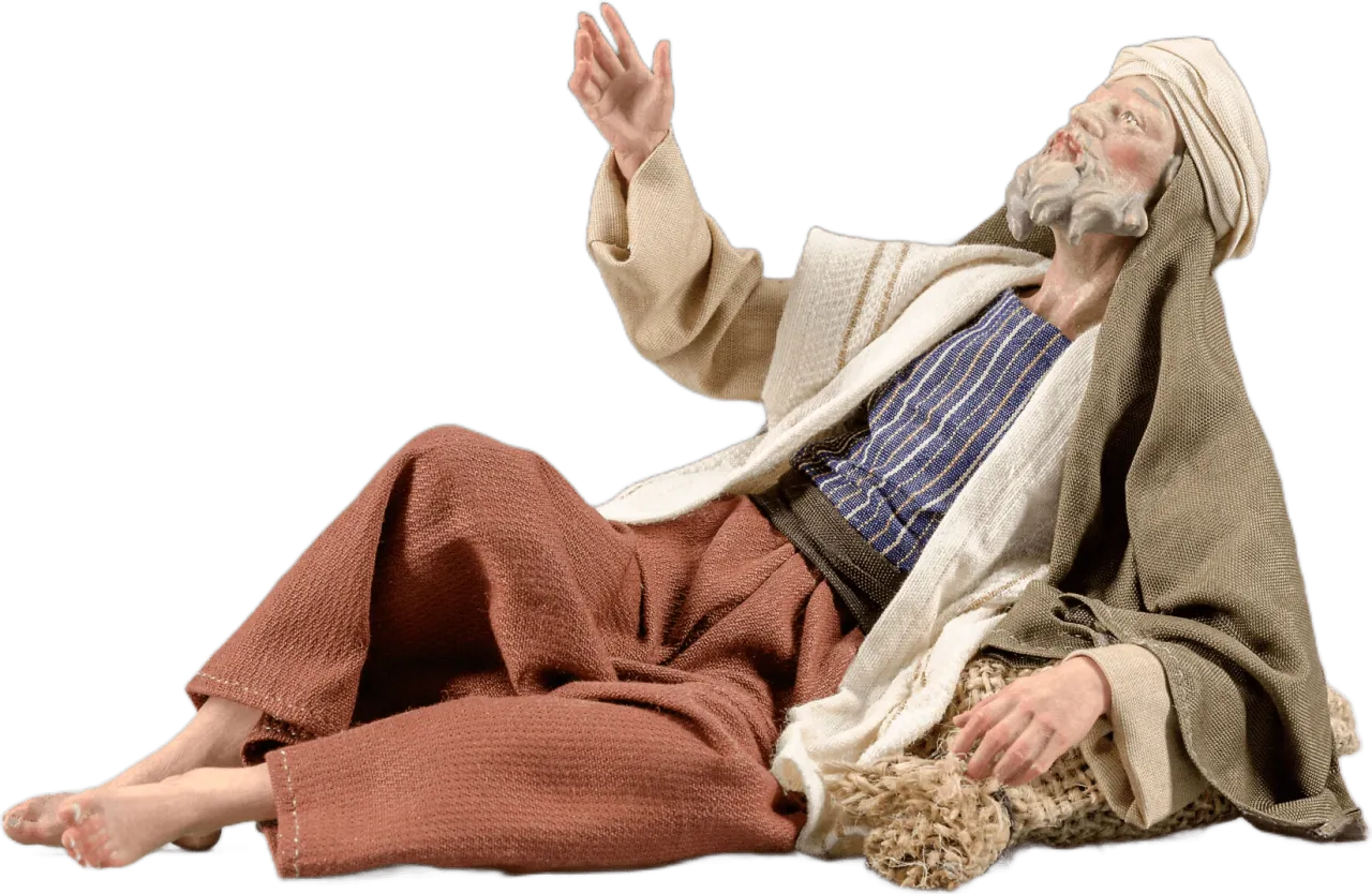 Herdsman lying – nativity figure by Original Heide