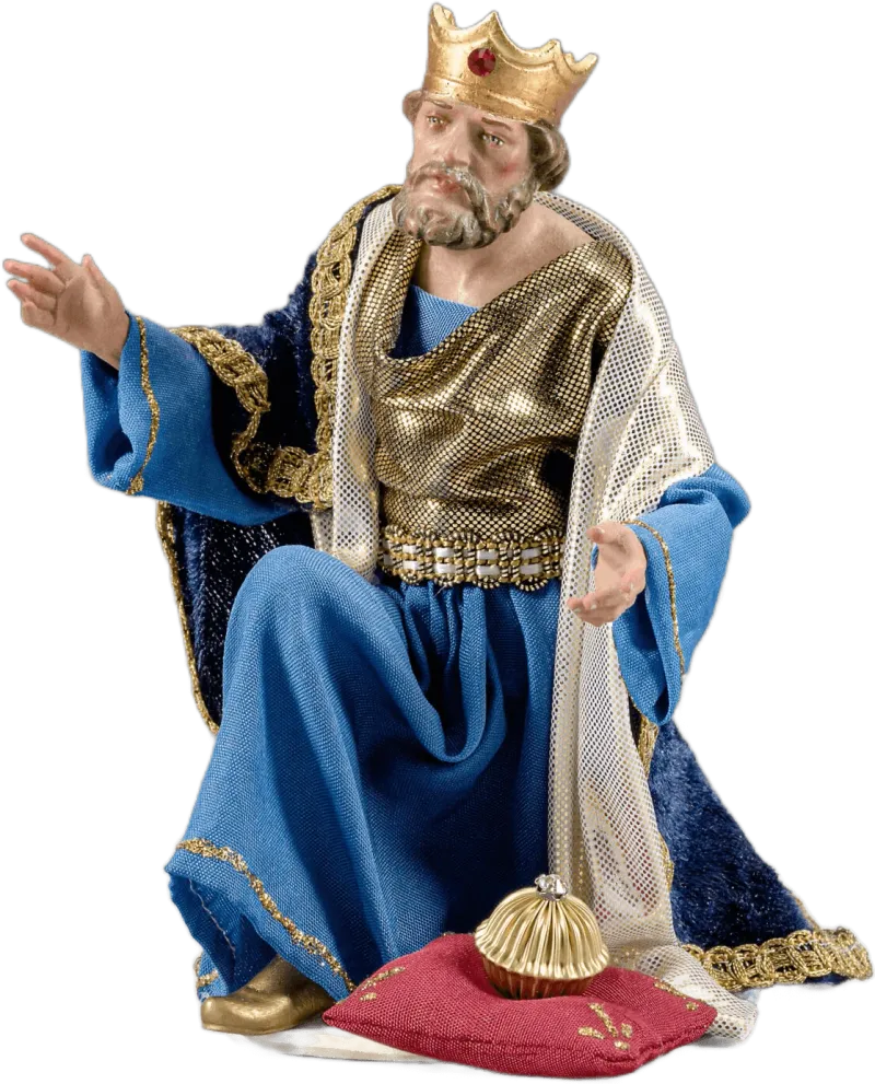 King kneeling with crown – nativity figure by Original Heide