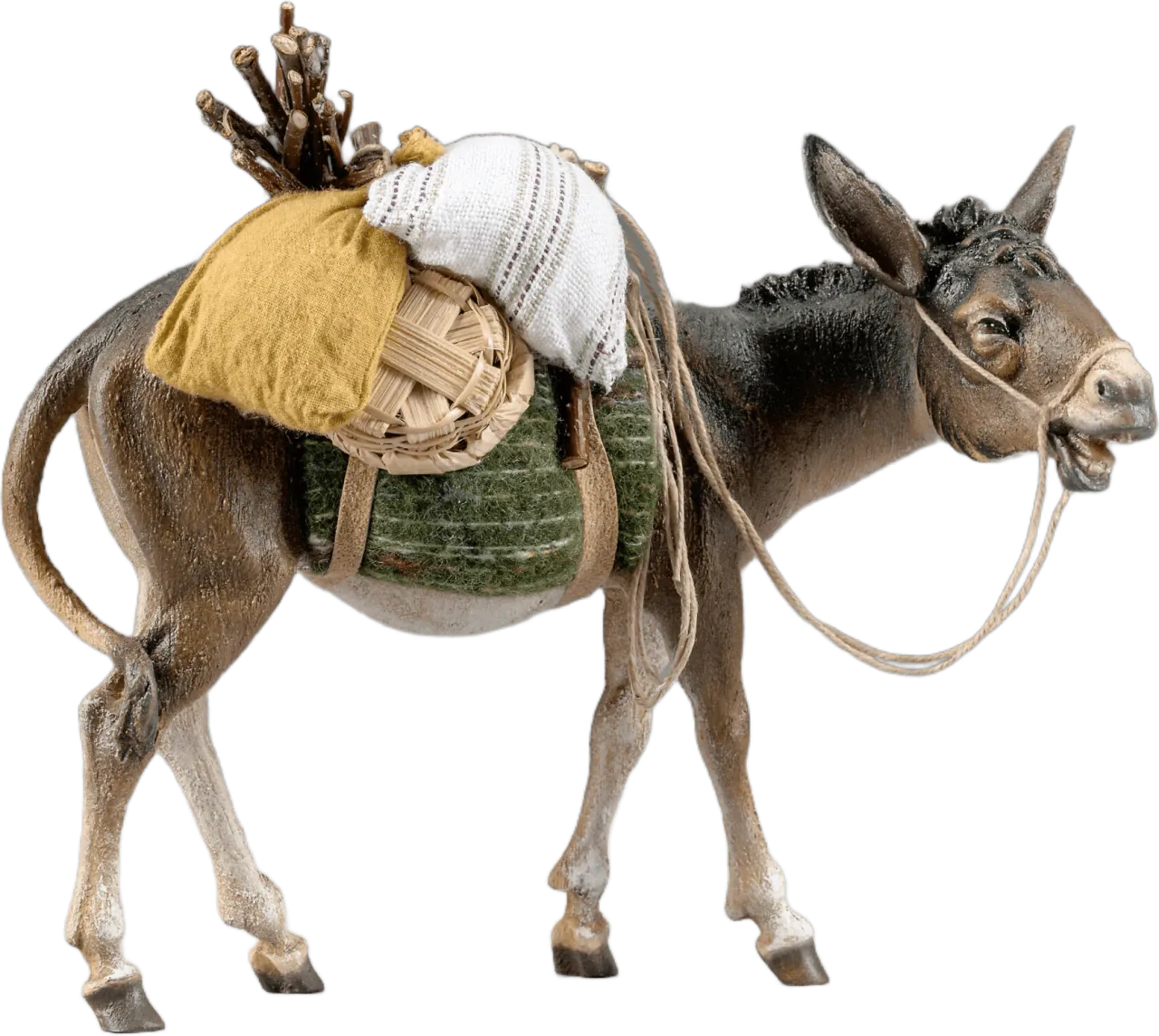 Donkey right with bags – nativity figure by Original Heide