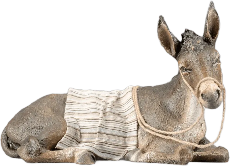 Donkey resting with blanket – nativity figure by Original Heide